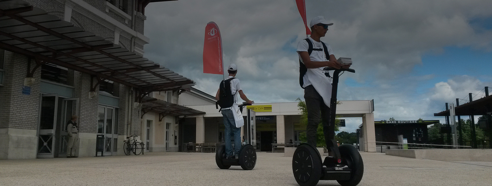 Dax affichage mobile segway Keemia Bordeaux Agence marketing local en region Aquitaine