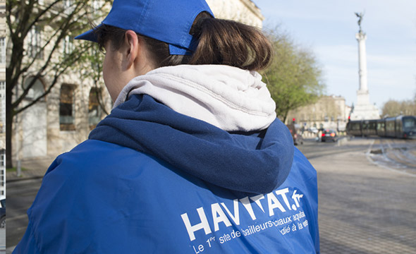 Havitat affichage mobile guerilla marketing Keemia Bordeaux Agence marketing local en region Aquitaine