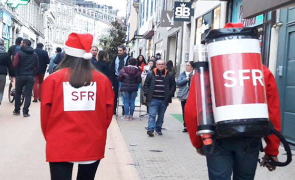 SFR street marketing Keemia Bordeaux Agence marketing local en region Aquitaine
