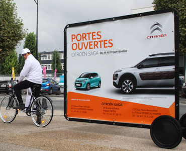 Des Bike'Com pour Citroën - Keemia Communication OOH - Agence conseil et opérationnelle, Hors média & Solutions OOH