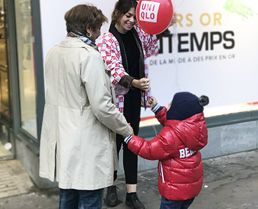 Uniqlo booste son nouveau magasin - Keemia Communication OOH - Agence conseil et opérationnelle, Hors média & Solutions OOH