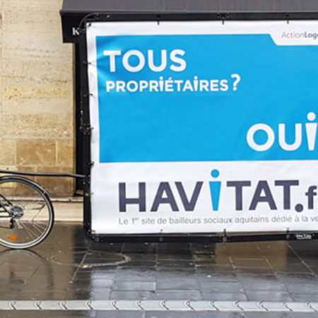 Havitat en XXL à Bordeaux - Keemia Communication OOH - Agence conseil et opérationnelle, Hors média & Solutions OOH