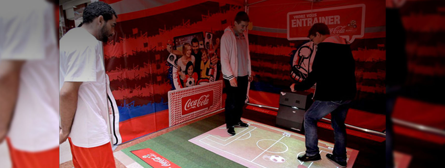 Match de foot sur sol interactif pour Coca-Cola - - Keemia Digital - Activation Digitale Factory