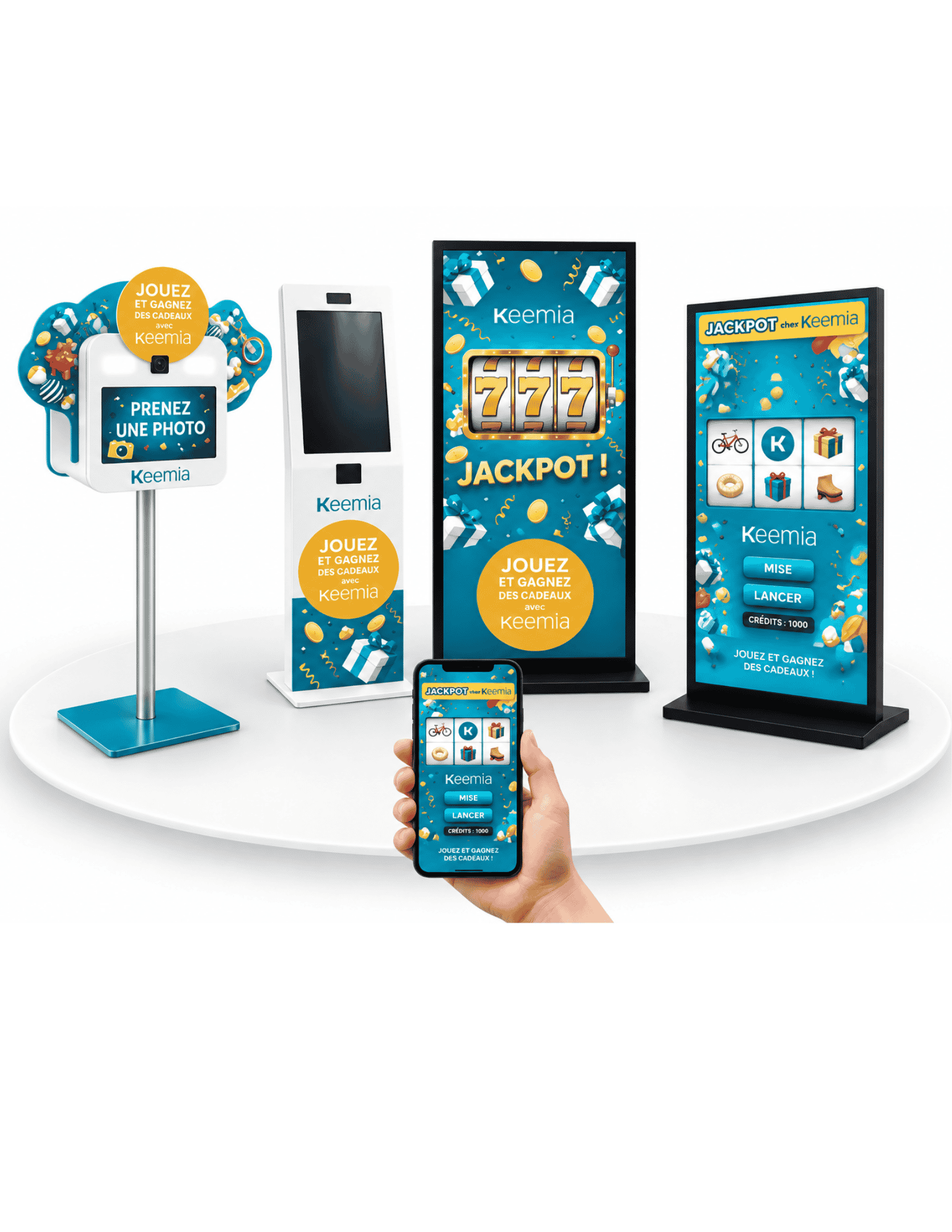 Borne jeu interactive Famille - Keemia Digital Bornes nouvelle génération - keemia digital - activation digitale factory