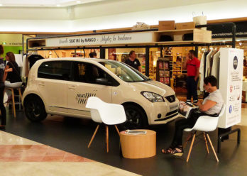 L'espace éphémère SEAT Mii by Mango en centre commercial - Keemia Event et Expérience Agence événementielle et roadshow