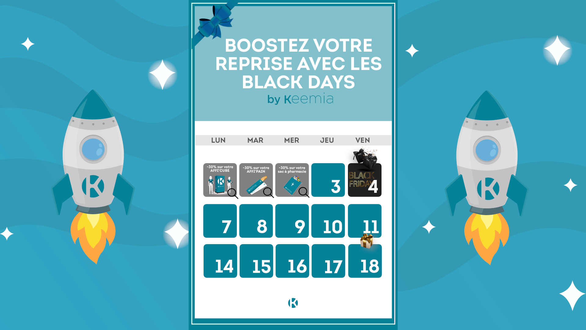 Black Days Calendrier Jeu Animation Digitale -