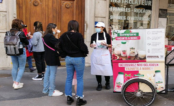 Operation de street-marketing - Keemia Lyon agence marketing locale région rhones alpes