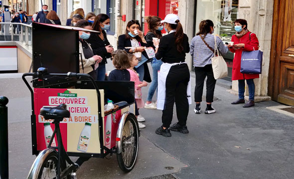 Operation de street-marketing - Keemia Lyon agence marketing locale région Rhône alpes