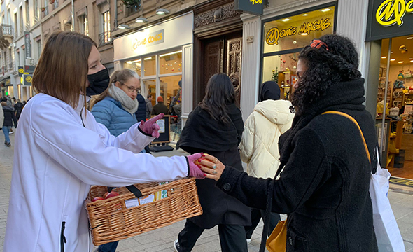 dispositif de street marketing et digital pour Terres - Keemia Lyon agence marketing local en région Rhône Alpes