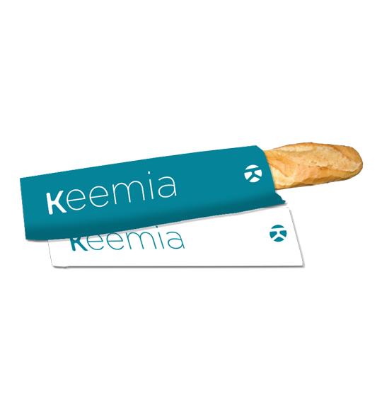 Sac à baguette publicitaire - Keemia Marseille Agence marketing local en région PACA