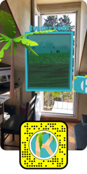 Portail 3D Experience immersive en réalité augmentée Snapchat - keemia Marseille agence marketing locale en région PACA
