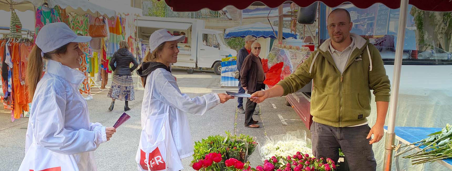 Distribution de flyers pour SFR - Keemia Marseille Agence de Marketing Locale en Région PACA