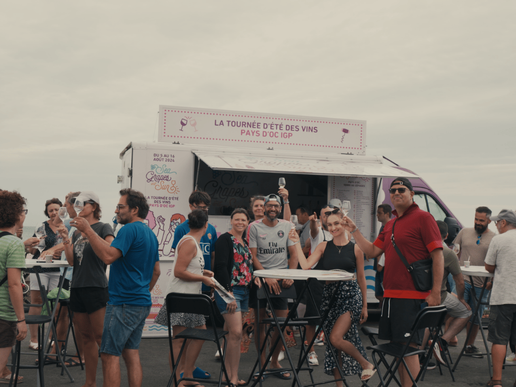 Animation street marketing vins-pays Keemia Tournee winetruck Street Marketing