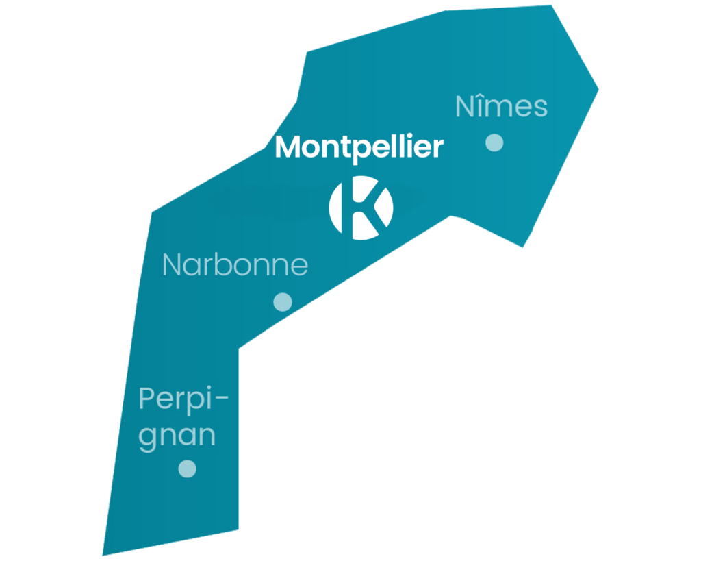 Carte Keemia Montpellier - Agence marketing local en région Languedoc Roussillon