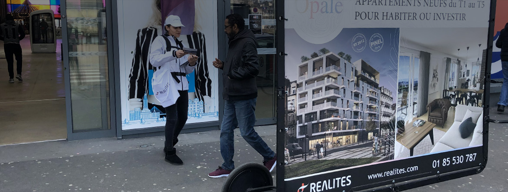 Opale affichage mobile street marketing Keemia Nantes Agence marketing local en region Atlantique
