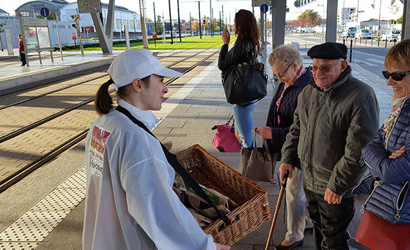 Les hameaux bio street marketing bikecom Keemia Nantes Agence marketing local en région Atlantique