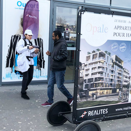 Opale affichage mobile street marketing Keemia Nantes Agence marketing local en region Atlantique