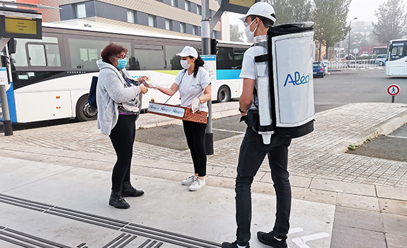 Street Marketing semaine de mobilité avec Transdev - Keemia Nantes agence locale de la région Atlantique