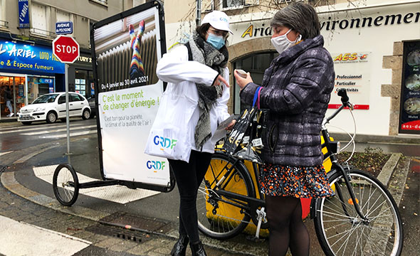 Bike'Com-Street Marketing-avec Keemia Nantes agence marketing de référence locale en région Atlantique