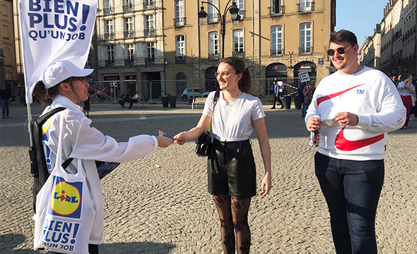 Promotion des offre d'emploi Lidl - keemia Nantes- Agence de marketing locale en région Atlantique