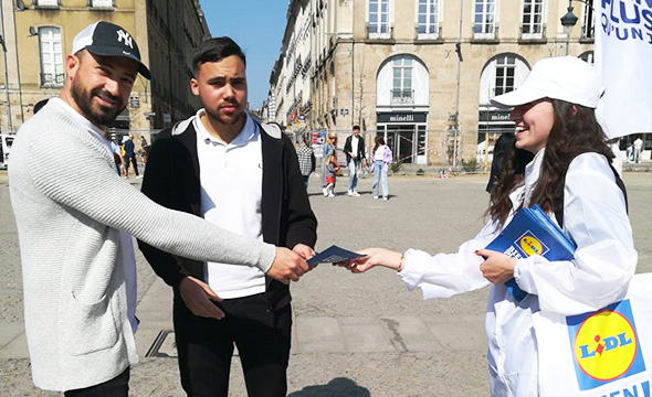 Promotion des offre d'emploi Lidl - keemia Nantes- Agence de marketing locale en région Atlantique