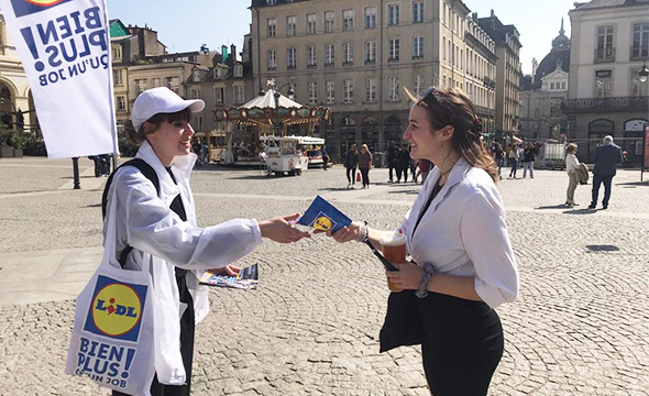 Promotion des offre d'emploi Lidl - keemia Nantes- Agence de marketing locale en région Atlantique