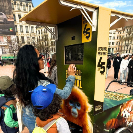 Un triporteur photomaton au cœur des foires