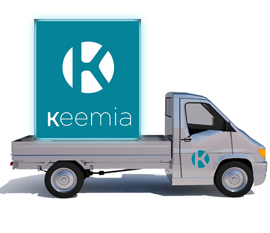 Affi'Led Camion mobile publicitaire - Affichage mobile -Keemia Nice Agence marketing local en région Côte d'Azur