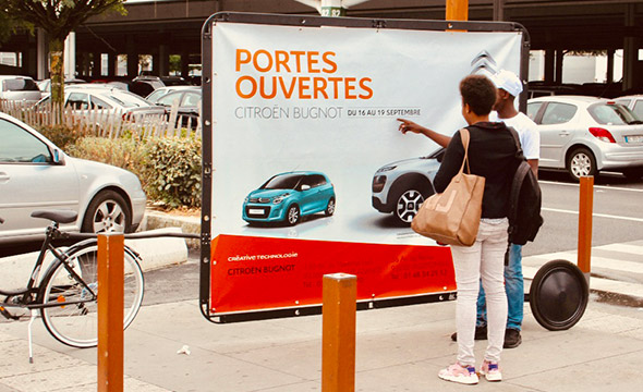 Citroen Affichage mobile Keemia agence marketing local Paris