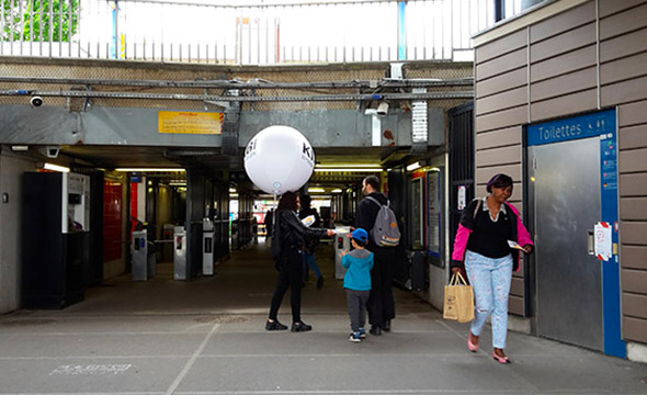 Kiabi street marketing affichage mobile agence marketing local Paris