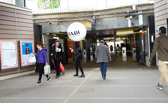 Kiabi street marketing affichage mobile agence marketing local Paris