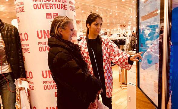 Uniqlo street marketing Keemia agence marketing local Paris