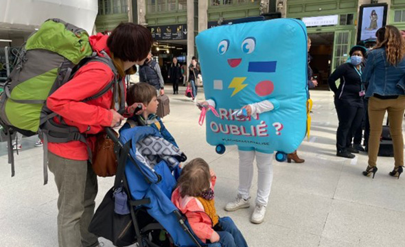 Opération de street marketing pour OUIGO avec Keemia Paris agence de marketing en région Ile de France 1