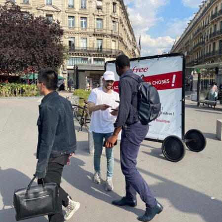 Animation Bike’Com et Roue de la fortune en magasin - Keemia Paris agence de marketing en région Ile de France 3