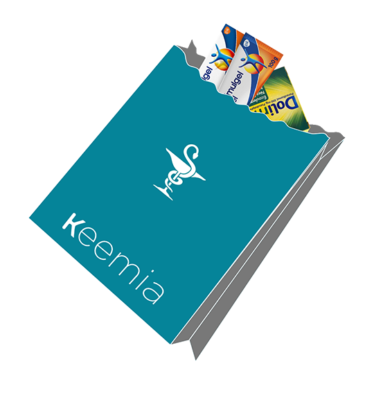 Sac à pharmacie publicitaire - Média tactique - Keemia Agence marketing local