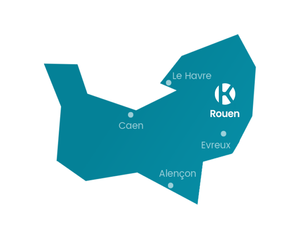 Carte Keemia Rouen - Agence marketing local en région Normandie