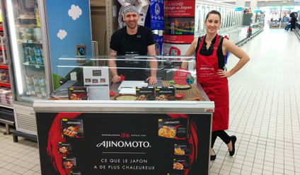 Ajinomoto fait sa cuisine en magasin - Keemia Shopper Marketing - Agence d'activation shopper marketing phygitale