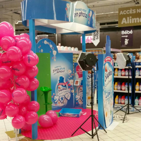 Une animation photomaton grande surface pour Soupline - Keemia Shopper Marketing Experientiel