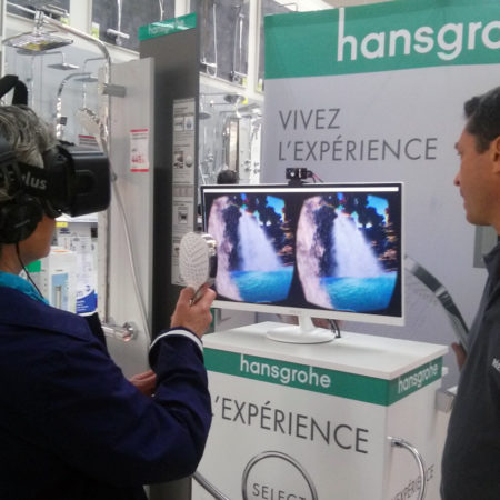 Buzzeo et Hansgrohe proposent aux consommateurs de s’immerger dans l’expérience de la réalité virtuelle - Keemia Shopper Marketing Expérientiel