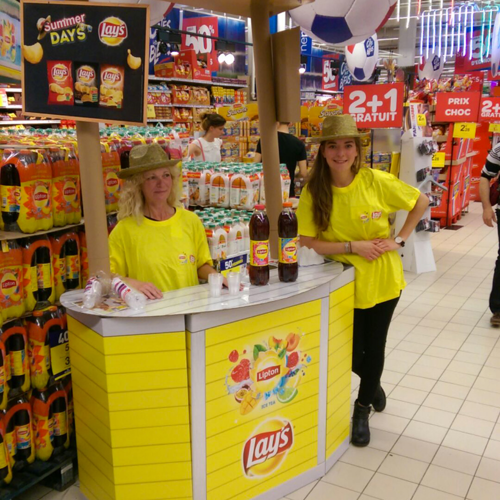 Pepsico Espace degustation - Keemia Shopper - l'agence de marketing d'activation shopper phygitale