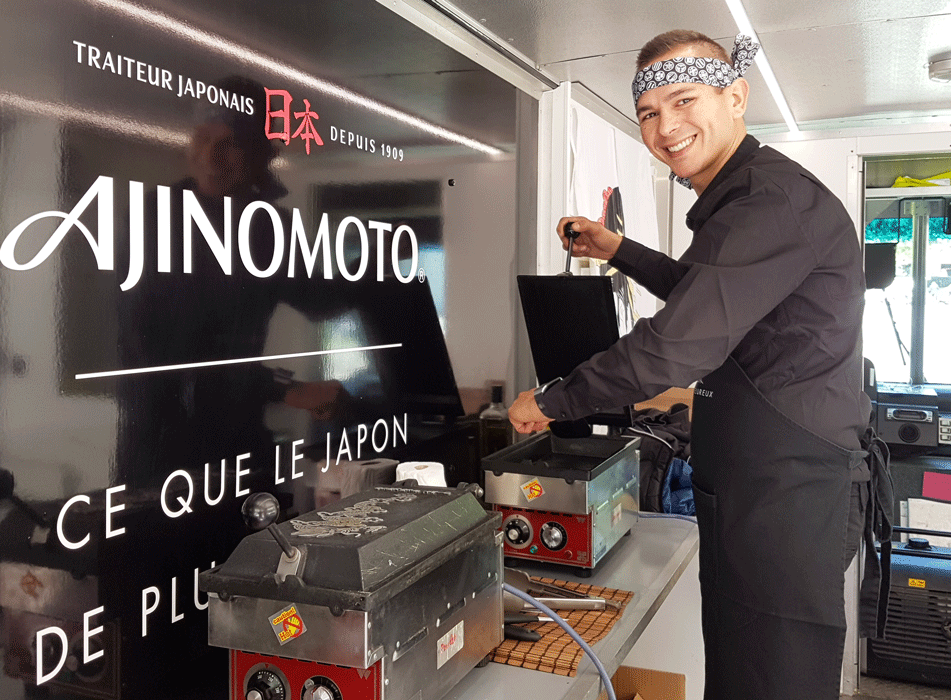 Ajinomoto foodtruck - Keemia Shopper - l'agence de marketing d'activation shopper phygitale