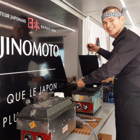 Animation dégustation roadshow Ajinomoto - Keemia Shopper Marketing - Agence d'activation shopper marketing phygitale