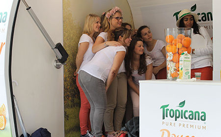 La tournée événementielle de Tropicana pour sa nouvelle boisson Tropicana Douceur - Keemia Shopper Marketing - Agence d'activation shopper marketing phygitale