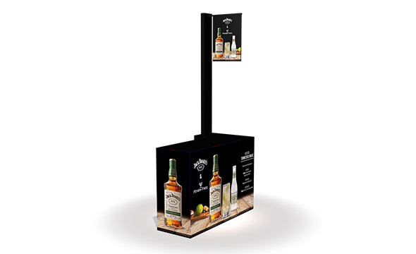 animation dégustation des produits Jack Daniels, en partenariat avec Fever Tree, dans les enseignes METRO pour les professionnels - Keemia Shopper Marketing - Agence d'activation shopper marketing phygitale