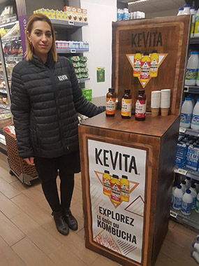 Kevita lance son circuit proxi pour faire découvrir ses produits - Keemia Shopper Marketing - Agence d'activation shopper marketing phygitale