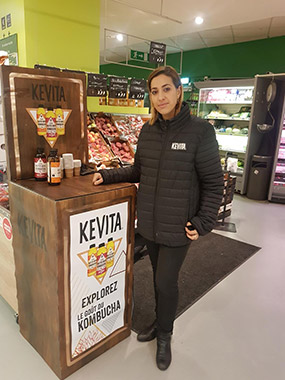 Kevita lance son circuit proxi pour faire découvrir ses produits - Keemia Shopper Marketing - Agence d'activation shopper marketing phygitale