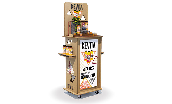 Kevita lance son circuit proxi pour faire découvrir ses produits - Keemia Shopper Marketing - Agence d'activation shopper marketing phygitale