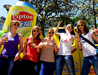 Lipton - Roadshows Keemia Campus Marketing - Agence d'activation shopper marketing phygitale