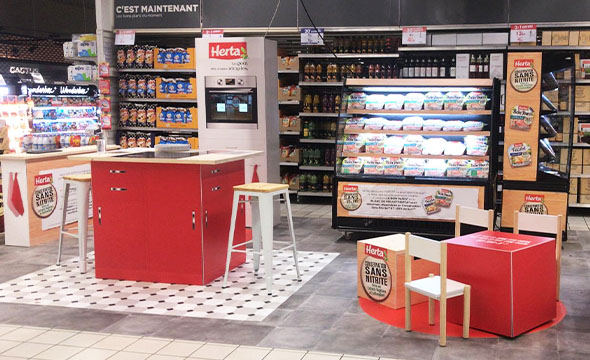 Opération HERTA conseil activation shopper instore période de covid - - Keemia Shopper Marketing agence d'activation shopper marketing phygitale