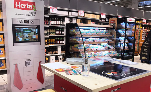 Opération HERTA conseil activation shopper instore période de covid - - Keemia Shopper Marketing agence d'activation shopper marketing phygitale